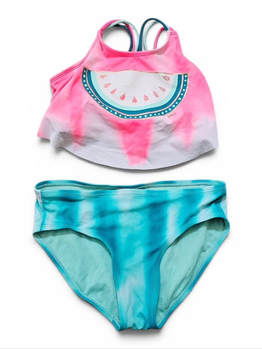 Justice Girls Watermelon Bikini Swimsuit Size 14